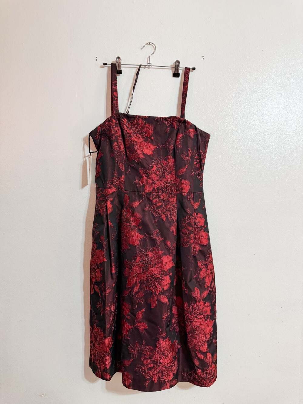 NEW W By Worth Ruby Floral Jacquard Strapless Dress Size 10